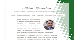 Desktop Screenshot of akbarkhodadadi.com