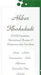 Mobile Screenshot of akbarkhodadadi.com